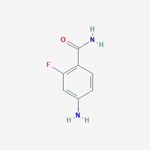 molecular formula C7H7FN2O B3029282 4-Amino-2-fluorobenzamide CAS No. 609783-45-1