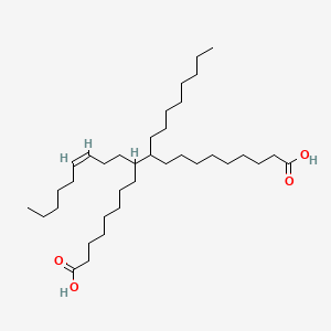 molecular formula C36H68O4 B3029305 Fatty acids, C18-unsatd., dimers CAS No. 61788-89-4