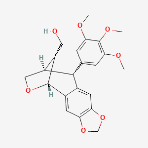 molecular formula C22H24O7 B3029320 Neoanhydropodophyllol 