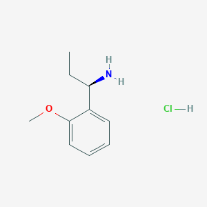 molecular formula C10H16ClNO B3029324 (R)-1-(2-Methoxyphenyl)propan-1-amine hydrochloride CAS No. 623143-38-4
