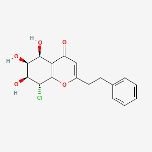 8-Chloro-2-(2-phenylethyl)-5,6,7-trihydroxy-5,6,7,8-tetrahydrochromone