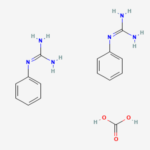 molecular formula C15H20N6O3 B3029355 Phenylguanidine carbonate CAS No. 6291-89-0