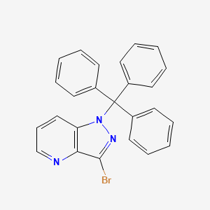 molecular formula C25H18BrN3 B3029363 3-Bromo-1-trityl-1H-pyrazolo[4,3-b]pyridine CAS No. 633328-34-4