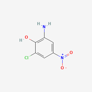molecular formula C6H5ClN2O3 B3029376 2-Amino-6-chloro-4-nitrophenol CAS No. 6358-09-4