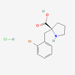 (S)-2-(2-Bromobenzyl)pyrrolidine-2-carboxylic acid hydrochloride