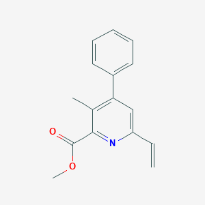 molecular formula C16H15NO2 B3029382 Methyl 3-methyl-4-phenyl-6-vinylpicolinate CAS No. 64034-94-2