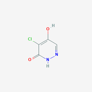 molecular formula C4H3ClN2O2 B3029388 4-Chloro-5-hydroxypyridazin-3(2H)-one CAS No. 64178-58-1