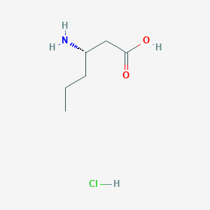 molecular formula C6H14ClNO2 B3029390 (S)-3-aminohexanoic acid hydrochloride CAS No. 64234-61-3