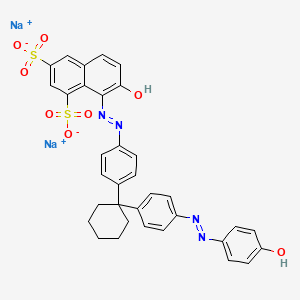 molecular formula C34H28N4Na2O8S2 B3029409 C.I. Acid orange 33 CAS No. 6507-77-3