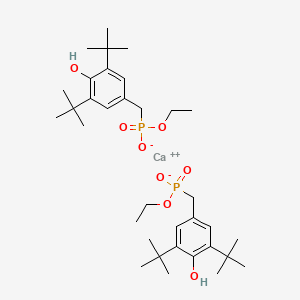 molecular formula C17H29CaO4P B3029410 Calcium bis[monoethyl(3,5-di-tert-butyl-4-hydroxylbenzyl)phosphonate] CAS No. 65140-91-2