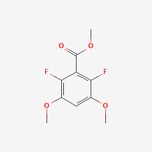 molecular formula C10H10F2O4 B3029411 Methyl 2,6-difluoro-3,5-dimethoxybenzoate CAS No. 651734-55-3