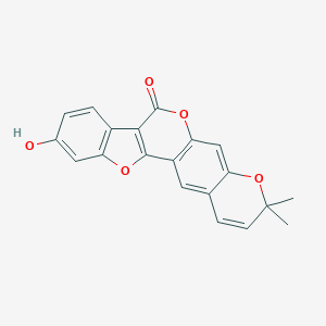 molecular formula C20H14O5 B3029423 4'',5''-Dehydroisopsoralidin CAS No. 65639-51-2