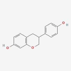 B3029434 3-(4-Hydroxyphenyl)chroman-7-ol CAS No. 66036-38-2