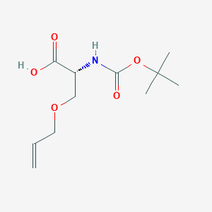 molecular formula C11H19NO5 B3029437 (R)-3-(allyloxy)-2-[(tert-butoxycarbonyl)amino]propanoic acid CAS No. 660862-78-2