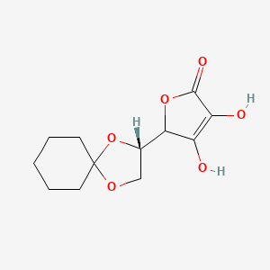 3,4-Dihydroxy-5-[(2S)-1,4-dioxaspiro[4.5]decane-2-yl]furan-2(5H)-one