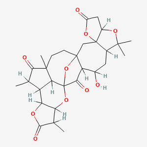 12-Hydroxy-9,9,18,23,25-pentamethyl-4,8,16,20,28-pentaoxaoctacyclo[13.12.1.115,22.01,13.03,7.03,10.017,21.025,29]nonacosane-5,14,19,24-tetrone