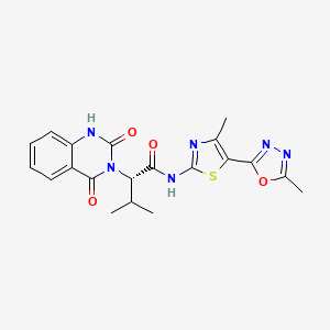 molecular formula C20H20N6O4S B3029460 Kif15-IN-2 CAS No. 672926-33-9
