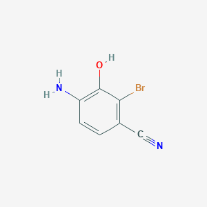 molecular formula C7H5BrN2O B3029473 4-Amino-2-bromo-3-hydroxybenzonitrile CAS No. 676124-40-6