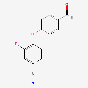 3-Fluoro-4-(4-formylphenoxy)benzonitrile