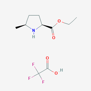 (2S,5S)-ethyl 5-methylpyrrolidine-2-carboxylate 2,2,2-trifluoroacetate