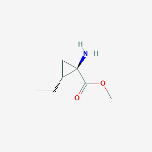 Methyl (1R,2S)-1-amino-2-ethenylcyclopropane-1-carboxylate