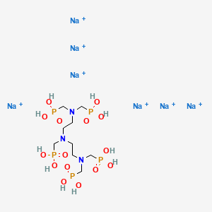 molecular formula C9H21N3Na7O15P5 B3029500 Heptasodium diethylenetriaminepentamethylenephosphonate CAS No. 68155-78-2