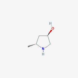 molecular formula C5H11NO B3029530 (3R,5R)-5-Methylpyrrolidin-3-ol CAS No. 688810-07-3