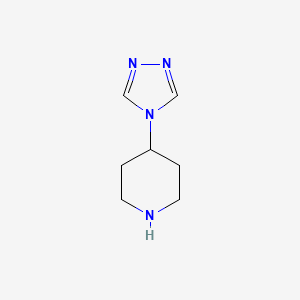 molecular formula C7H12N4 B3029536 4-(4H-1,2,4-Triazol-4-YL)piperidine CAS No. 690261-92-8