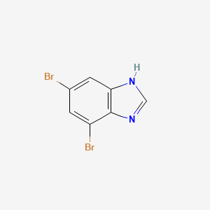 molecular formula C7H4Br2N2 B3029537 4,6-Dibromo-1H-benzo[d]imidazole CAS No. 69038-75-1