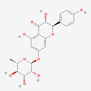 molecular formula C21H22O10 B3029538 Aromadendrin 7-O-rhamnoside 
