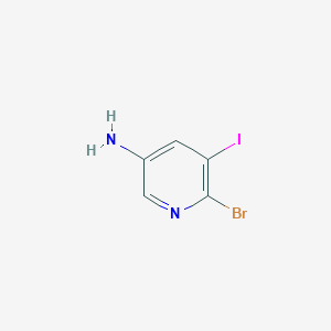 molecular formula C5H4BrIN2 B3029551 6-Bromo-5-iodopyridin-3-amine CAS No. 697300-68-8