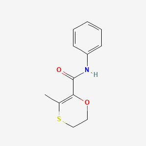 molecular formula C12H13NO2S B3029555 1,4-Oxathiin-2-carboxamide, 5,6-dihydro-3-methyl-N-phenyl- CAS No. 69892-02-0