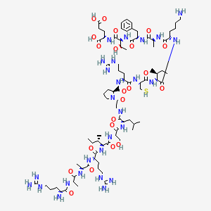 molecular formula C82H141N27O22S B3029568 C5a Anaphylatoxin (37-53) (human) CAS No. 706808-05-1