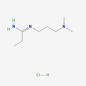 molecular formula C8H17N3.ClH<br>C8H18ClN3 B3029573 1-Ethyl-(3-dimethylaminopropyl)carbodiimide hydrochloride CAS No. 7084-11-9