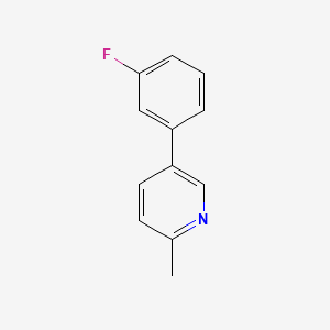 molecular formula C12H10FN B3029582 5-(3-Fluorophenyl)-2-methylpyridine CAS No. 713143-67-0