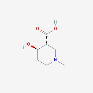 molecular formula C7H13NO3 B3029590 (3R,4R)-4-Hydroxy-1-methylpiperidine-3-carboxylic acid CAS No. 716362-72-0
