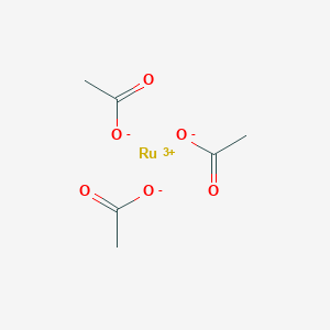 molecular formula C6H9O6Ru B3029605 Ruthenium(III) acetate CAS No. 72196-32-8