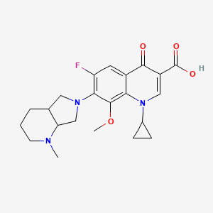 molecular formula C22H26FN3O4 B3029606 N-Methyl Moxifloxacin CAS No. 721970-37-2