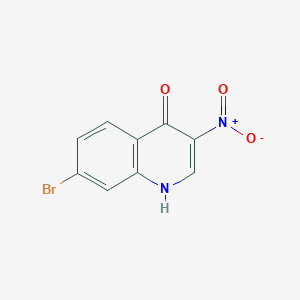 molecular formula C9H5BrN2O3 B3029608 7-Bromo-3-nitroquinolin-4-ol CAS No. 723280-94-2