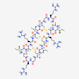 molecular formula C74H128N30O18S6 B3029613 Retrocyclin-1 CAS No. 724760-19-4