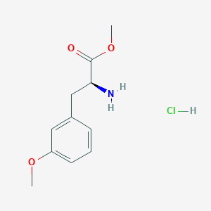 molecular formula C11H16ClNO3 B3029620 (S)-Methyl 2-amino-3-(3-methoxyphenyl)propanoate hydrochloride CAS No. 72747-20-7