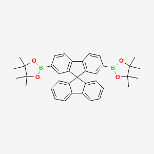 molecular formula C37H38B2O4 B3029623 2,7-Bis(4,4,5,5-tetramethyl-1,3,2-dioxaborolan-2-yl)-9,9'-spirobi[9H-fluorene] CAS No. 728911-52-2