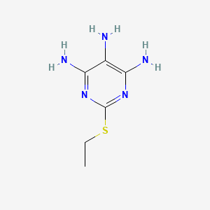 molecular formula C6H11N5S B3029626 2-(Ethylthio)pyrimidine-4,5,6-triamine CAS No. 73000-30-3