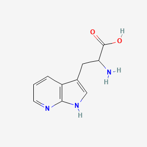 molecular formula C10H11N3O2 B3029629 2-amino-3-(1H-pyrrolo[2,3-b]pyridin-3-yl)propanoic acid CAS No. 7303-50-6