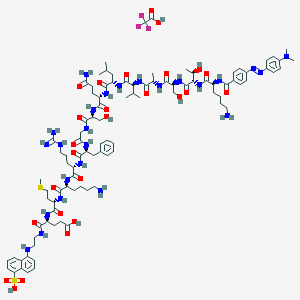 molecular formula C97H142F3N25O26S2 B3029632 Dabcyl-ktsavlqsgfrkme-edans 