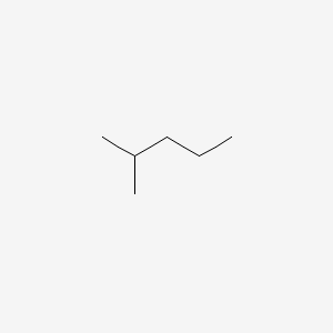 molecular formula C6H14<br>CH3CH(CH3)(CH2)2CH3<br>C6H14 B3029641 2-Methylpentane CAS No. 73513-42-5