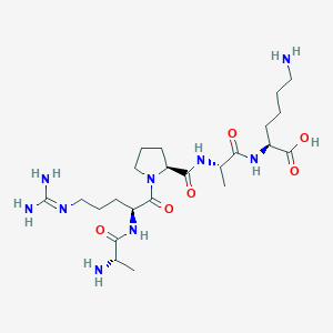 molecular formula C23H43N9O6 B3029642 Ala-Arg-Pro-Ala-Lys CAS No. 73549-32-3