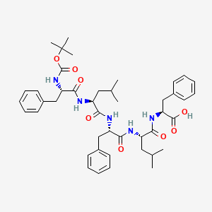 molecular formula C44H59N5O8 B3029643 Boc-phe-leu-phe-leu-phe CAS No. 73572-58-4