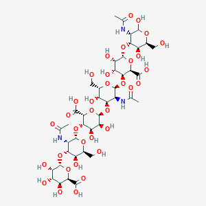molecular formula C42H65N3O34 B3029644 Hyaluronate Hexasaccharide CAS No. 73603-40-4
