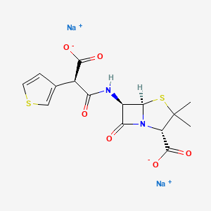 molecular formula C15H15N2NaO6S2 B3029678 Ticarcillin monosodium CAS No. 74682-62-5